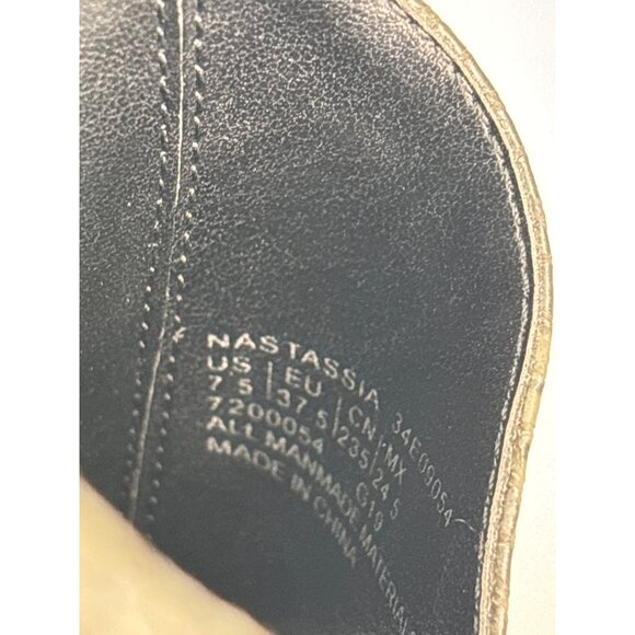 Calvin Klein Nastassia Snake Print Ankle Bootie Open Toe Heels Gray 7.5 - Picture 7 of 7